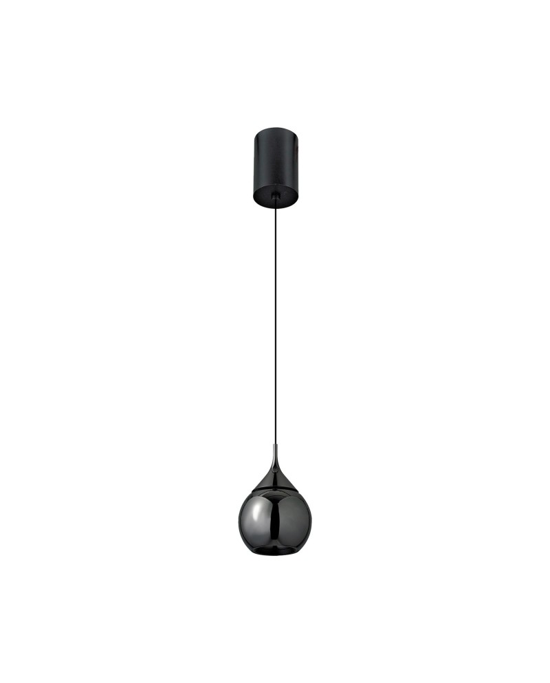 DROP * COLGANTE LED 7W 3000K 36° NEGRO PERLA